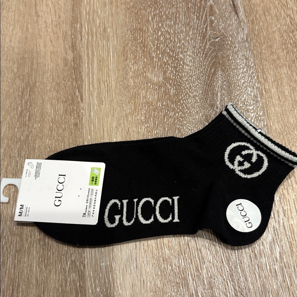 Gucci black and white gwp Sock